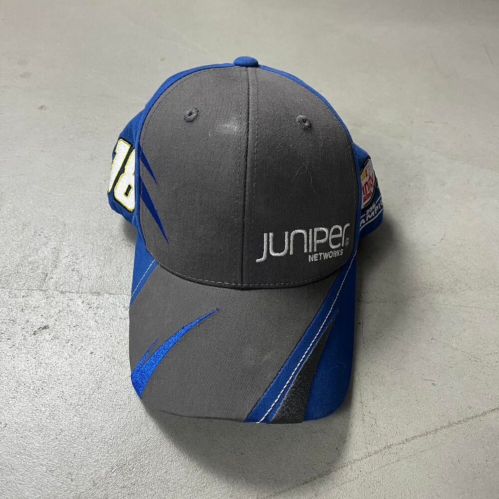 Nascar Men's Blue and Grey Hat